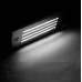 Φωτιστικό Χωνευτό Ορθογώνιο με Γρίλιες LED 0.8W 230V 6200K Ψυχρό Φως Αλουμινίου Inox 9601 IP54